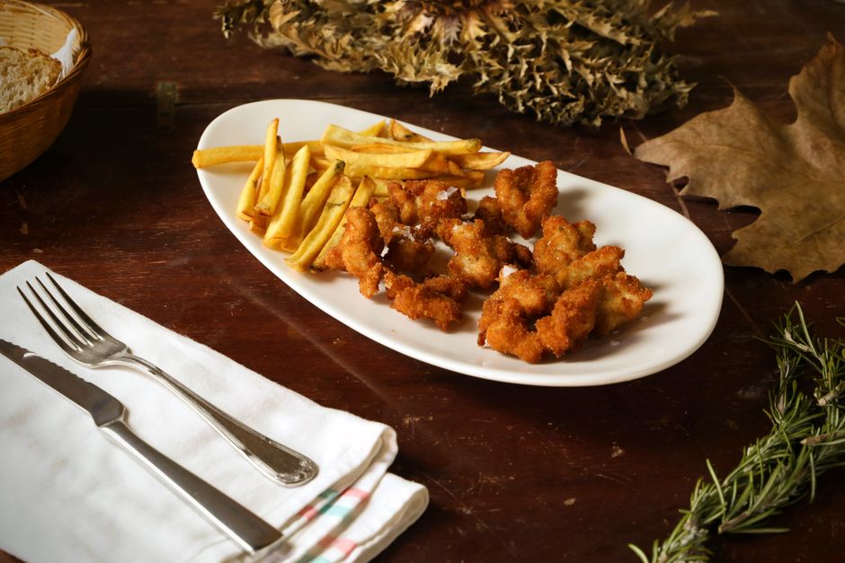 Pollo crujiente en