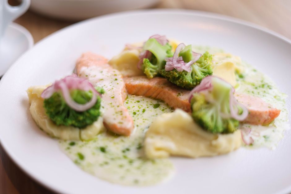 Salmón al vapor