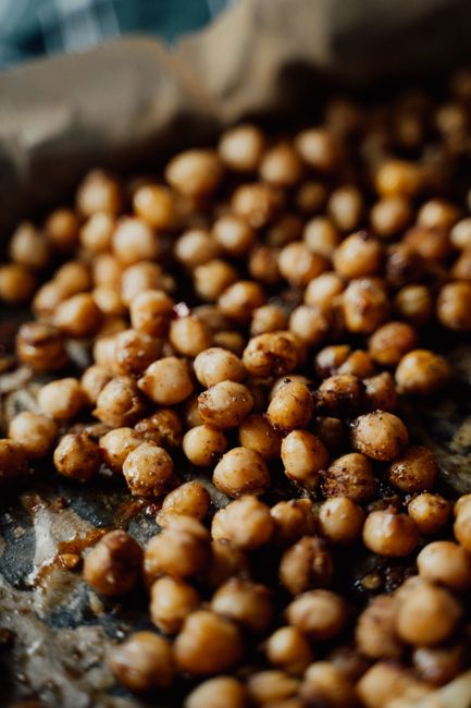 Garbanzos crujientes especiados