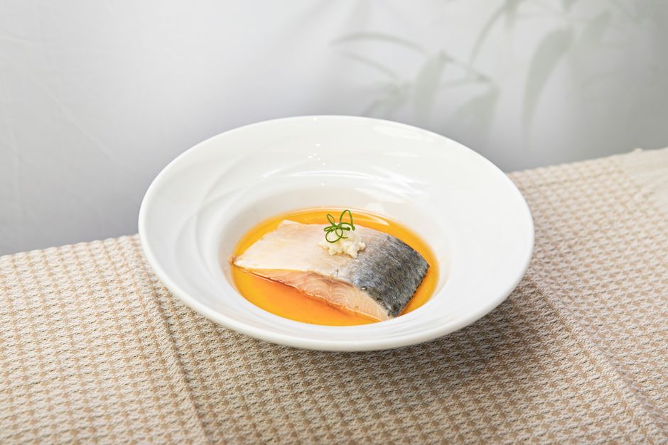 Salmón al vapor