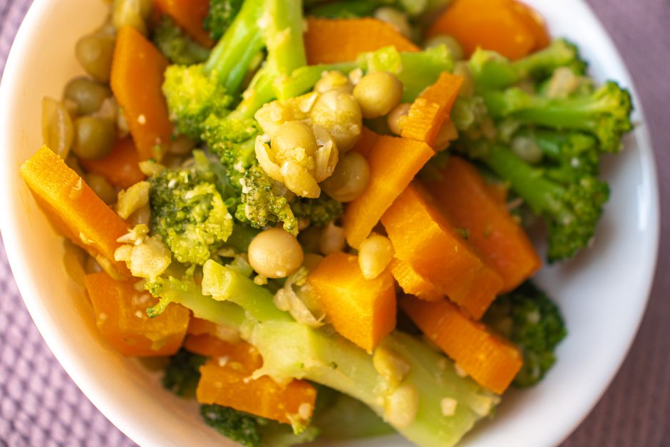 Verduras mixtas al vapor