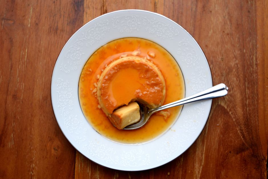 Flan de huevo en la Mambo