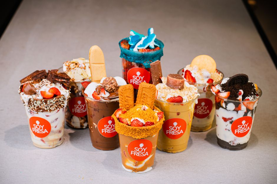 Fresas con nata postre facil