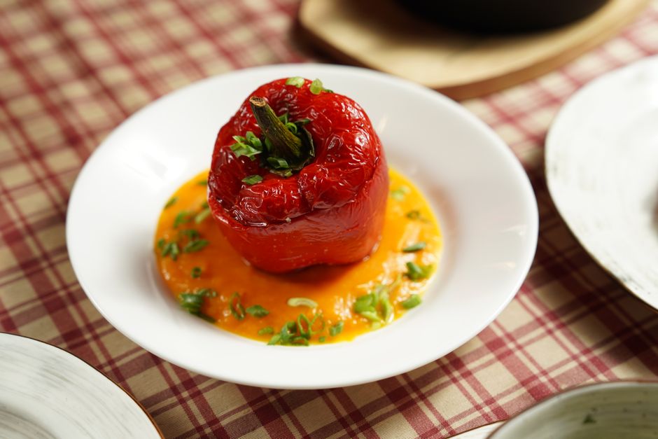 Pimientos rellenos en airfryer
