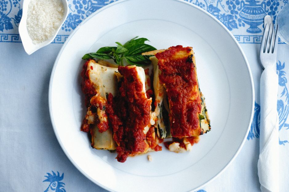Canelones de calabacín en Thermomix