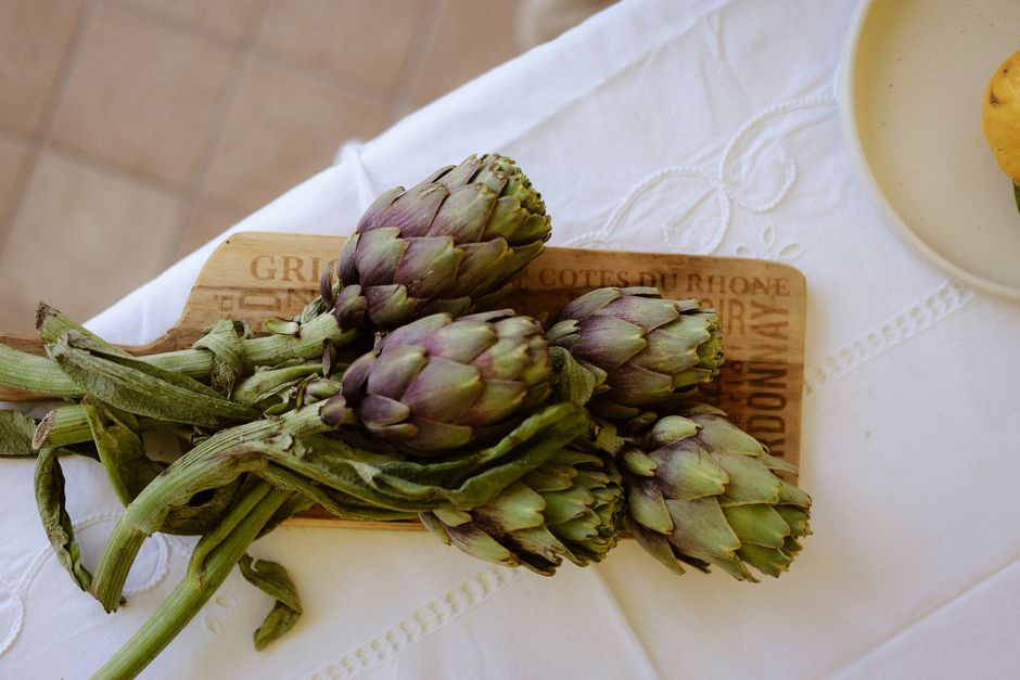 Alcachofas al vapor en Thermomix