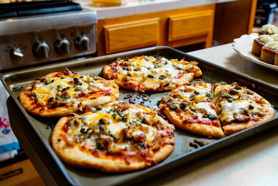 Pizza margarita en airfryer