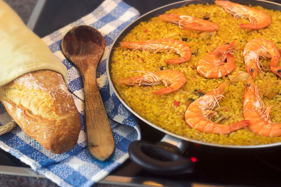 Paella de marisco en Thermomix