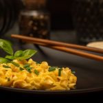 Macarrones al queso en lékue
