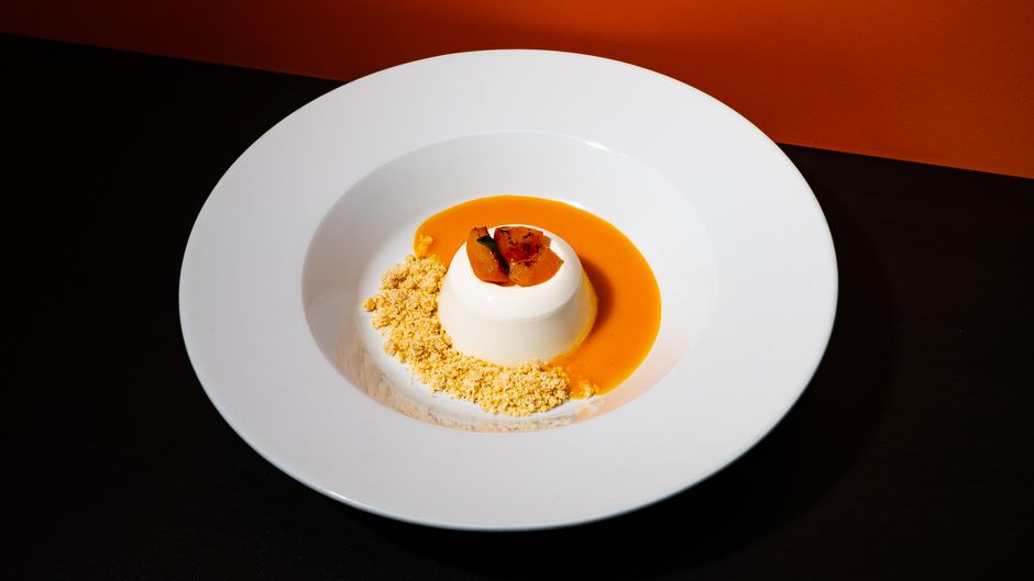 Panna cotta fácil con frutos rojos