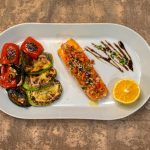Salmon con costra de hierbas