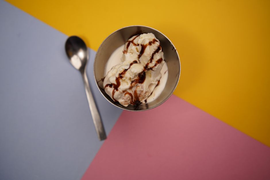 Helado de vainilla sin máquina