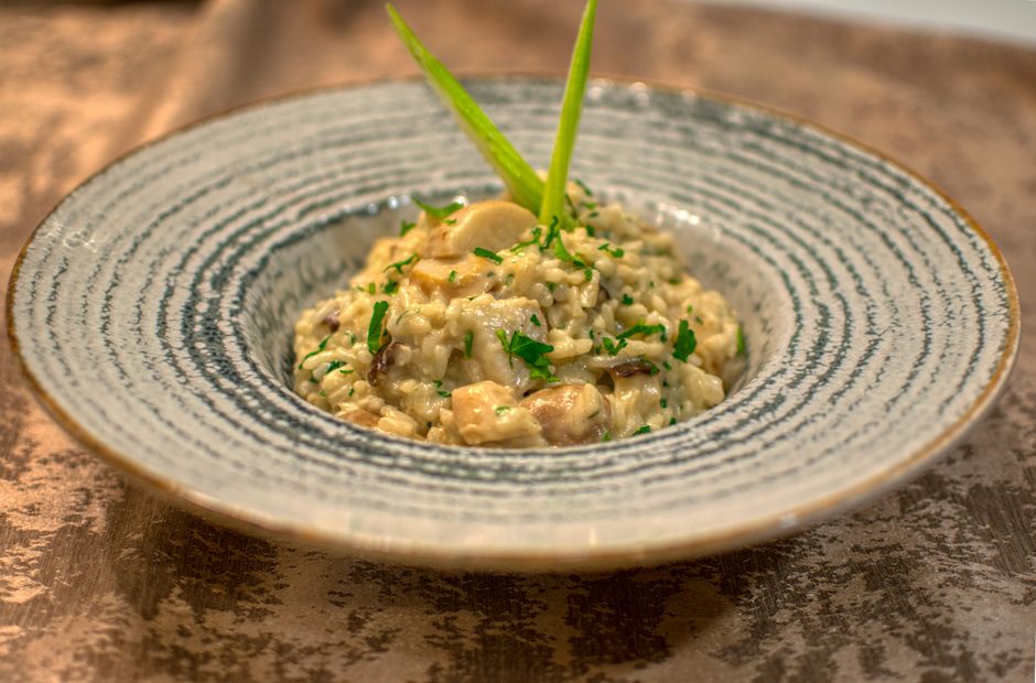 Risotto de champiñones