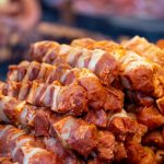 Pinchos de pollo y verduras