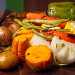 Verduras al vapor con vinagreta