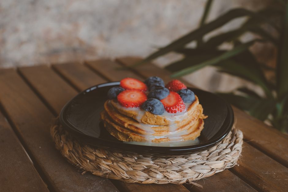 Tortitas de avena y plátano en la airfryer