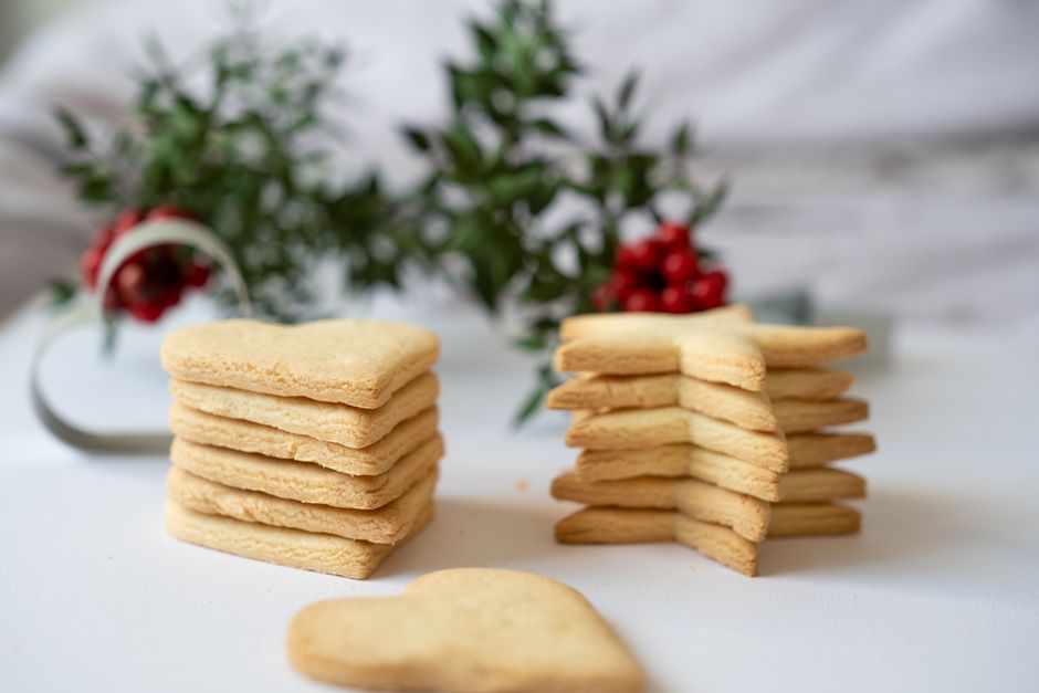 Galletas de mantequilla navideñas
