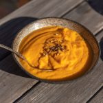 Crema de boniato, zanahoria y jengibre
