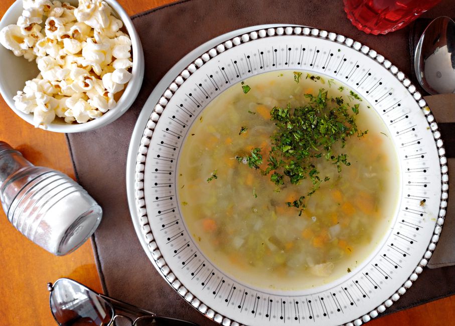 Sopa de verduras en Mambo